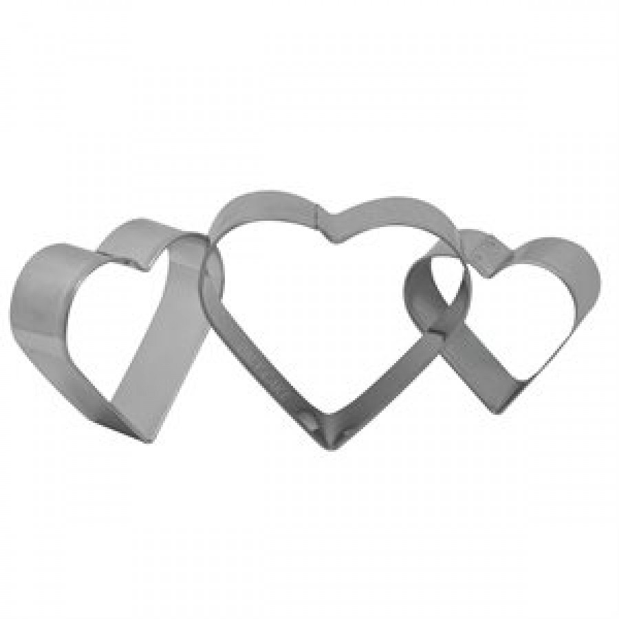 6 Piece Heart Cutter Set by PME - Mia Cake House